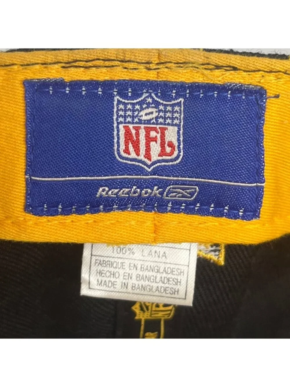 Pittsburgh Steelers NFL Reebok Wool Cap Black Yellow Authentic Team Logo
